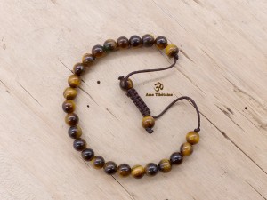BrMala272 Bracelet Mala Oeil de Tigre