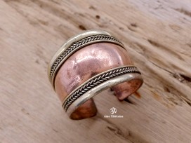 BD148 Bague Tibétaine 3 Métaux
