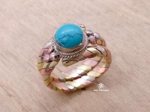 BD149 Bague Tibétaine 3 Métaux