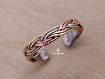 BD150 Bague Tibétaine 3 Métaux