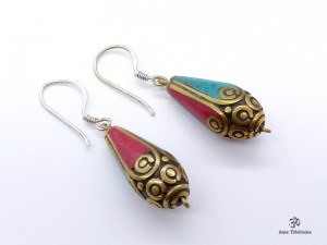 BdOD17 Boucles d’Oreille Tibétaines