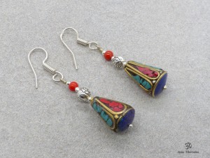 BdOD25 Boucles d’Oreille Tibétaines
