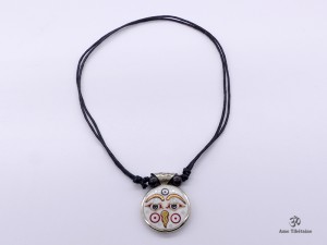 CD181 Collier Tibétain Yeux de Bouddha Stupa
