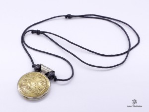 CD181 Collier Tibétain Yeux de Bouddha Stupa