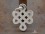 PA45 Pendentif Argent Massif Nœud Sans Fin Signes Auspicieux