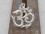 PA15 Grand Pendentif Argent Massif Om Tibétain