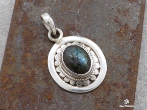 PA403 Pendentif Argent Massif Labradorite