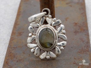 PA406 Pendentif Argent Massif Labradorite