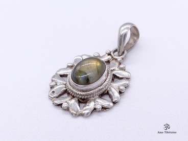 PA406 Pendentif Argent Massif Labradorite