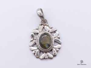 PA406 Pendentif Argent Massif Labradorite