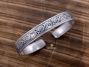 BRD304 Bracelet Tibétain Filigranes Dragon