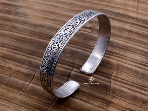 BRD304 Bracelet Tibétain Filigranes Dragon