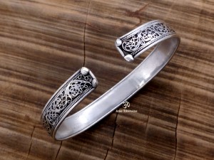 BRD304 Bracelet Tibétain Filigranes Dragon