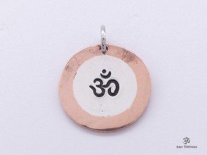 PA07 Pendentif Argent Massif Om