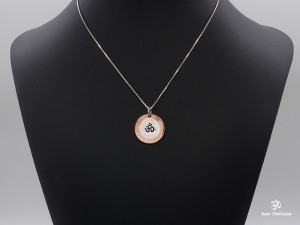 PA07 Pendentif Argent Massif Om