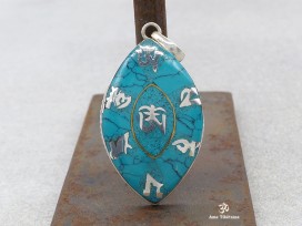 PA341 Pendentif Argent Massif Mantra Om