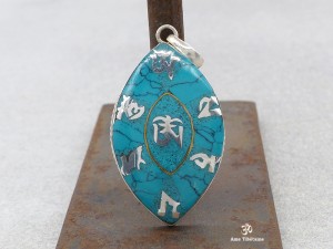 PA341 Pendentif Argent Massif Mantra Om