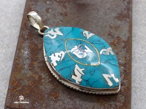 PA341 Pendentif Argent Massif Mantra Om