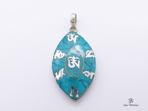PA341 Pendentif Argent Massif Mantra Om
