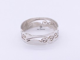BA179 Bague Tibétaine Argent Massif