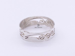 BA179 Bague Tibétaine Argent Massif