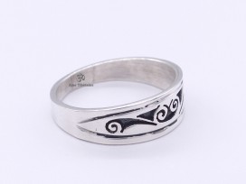 BA182 Bague Tibétaine Argent Massif