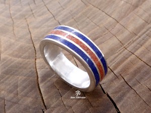 BA241 Bague Tibétaine Argent Massif. Taille 58