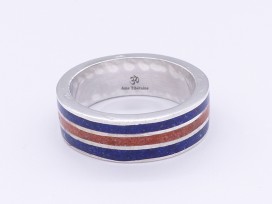 BA241 Bague Tibétaine Argent Massif. Taille 58