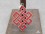 PA53 Pendentif Argent Massif Nœud Sans Fin Signes Auspicieux Corail