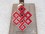 PA58 Pendentif Argent Massif Nœud Sans Fin Signes Auspicieux Corail