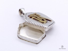 PA61 Pendentif Argent Massif Ghau Om