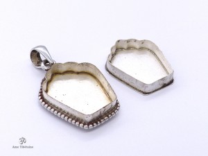 PA61 Pendentif Argent Massif Ghau Om