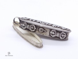 PA62 Pendentif Argent Massif Ghau Mantra Tibétain Om Mani Padme Hum