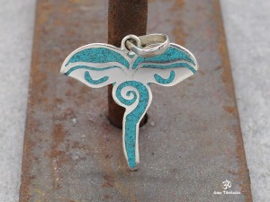 PA70 Pendentif Argent Massif Yeux de Bouddha