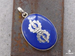 PA75 Pendentif Argent Massif Dorje Vajra