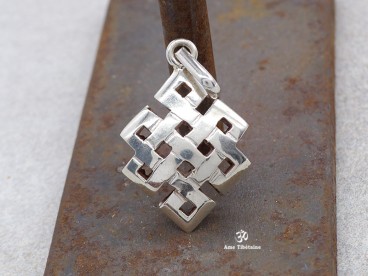 PA415 Pendentif Argent Massif Nœud Sans Fin