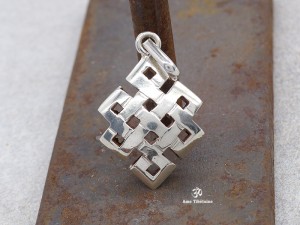 PA415 Pendentif Argent Massif Nœud Sans Fin