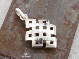 PA415 Pendentif Argent Massif Nœud Sans Fin