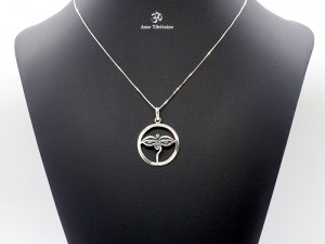 PA417 Pendentif Argent Massif Yeux de Bouddha