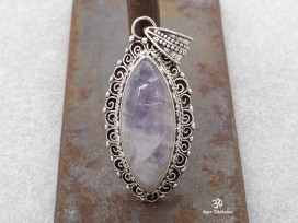 PA422. Pendentif Argent Massif Pierre de Lune
