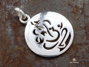 PA424 Pendentif Argent Massif Ganesh, Le dieu hindou à la tête d'éléphant