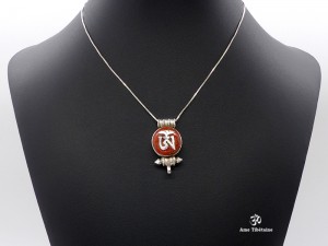 PA425 Pendentif Argent Massif Ghau Om
