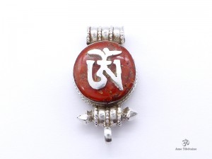 PA425 Pendentif Argent Massif Ghau Om