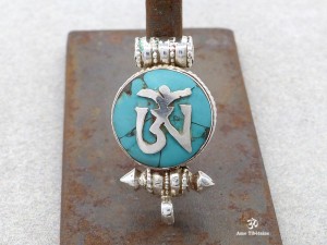 PA426 Pendentif Argent Massif Ghau Om