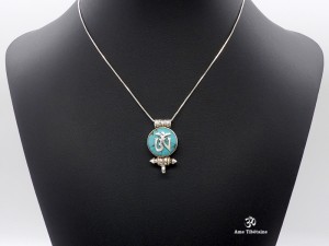 PA426 Pendentif Argent Massif Ghau Om