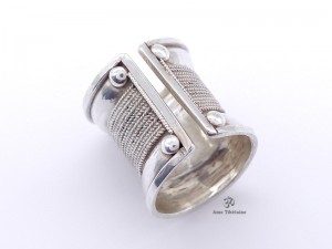 BA236 Bague Tibétaine Argent Massif Réglable