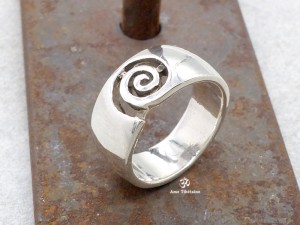 BA292 Bague Argent Massif Taille 52