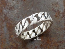 BA293 Bague Argent Massif Taille 53