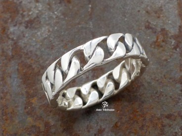 BA293 Bague Argent Massif Taille 53