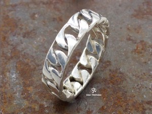 BA293 Bague Argent Massif Taille 53